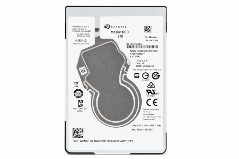 Восстановление данных Seagate Mobile HDD 2 ТБ — царапины после удара