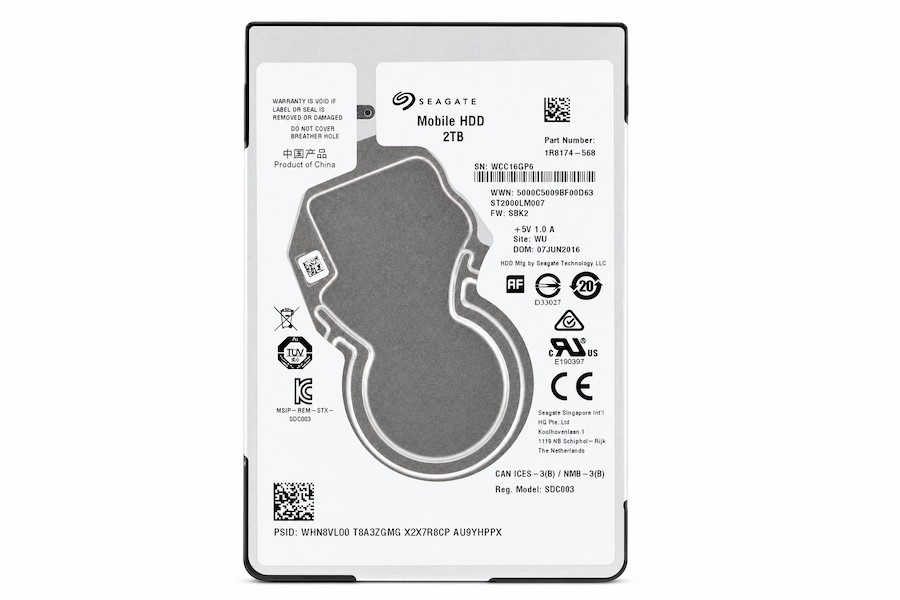 Восстановление данных Seagate Mobile HDD 2 ТБ — царапины после удара